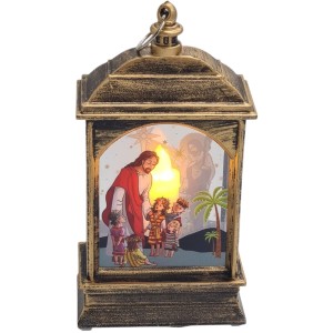 „Lampion Adwentowy z Jezusem i Dziećmi w sklepie  iwonex.biz.pl”