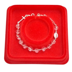 Bransoletka z kryształu górskiego i srebrem – elegancja i styl