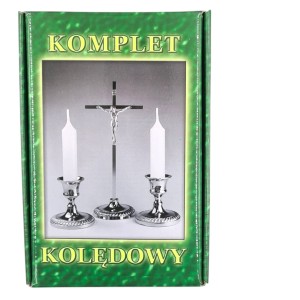 Zestaw kolędowy WZ 8 na kolędę – miseczka, kropidło, świeczki
