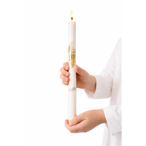 Świeca komunijna dla dziewczynki i chłopca – elegancka i symboliczna