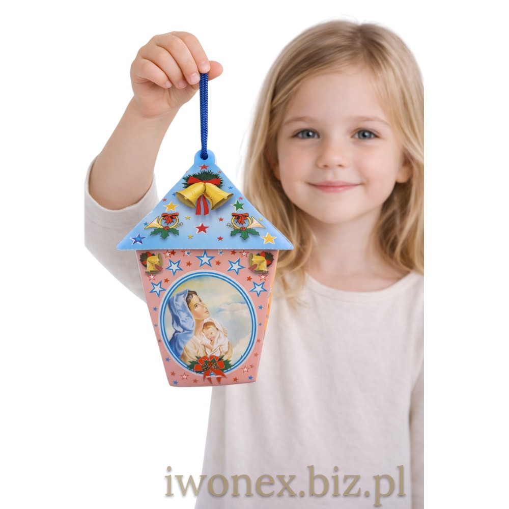 "Lampion Adwentowy Niebieski - Symbol Światła i Nadziei w Okresie Adwentu"