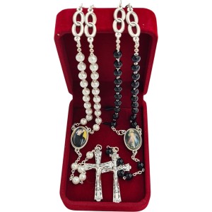 "Komplet Różańców Ślubnych dla Młodej Pary – Elegancki Prezent"