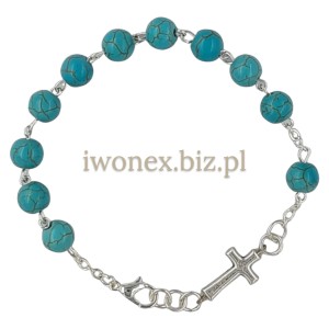 Bransoletka Różaniec Turkus