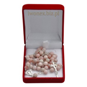 Różaniec opal biały na srebrze – duchowość w szlachetnej formie