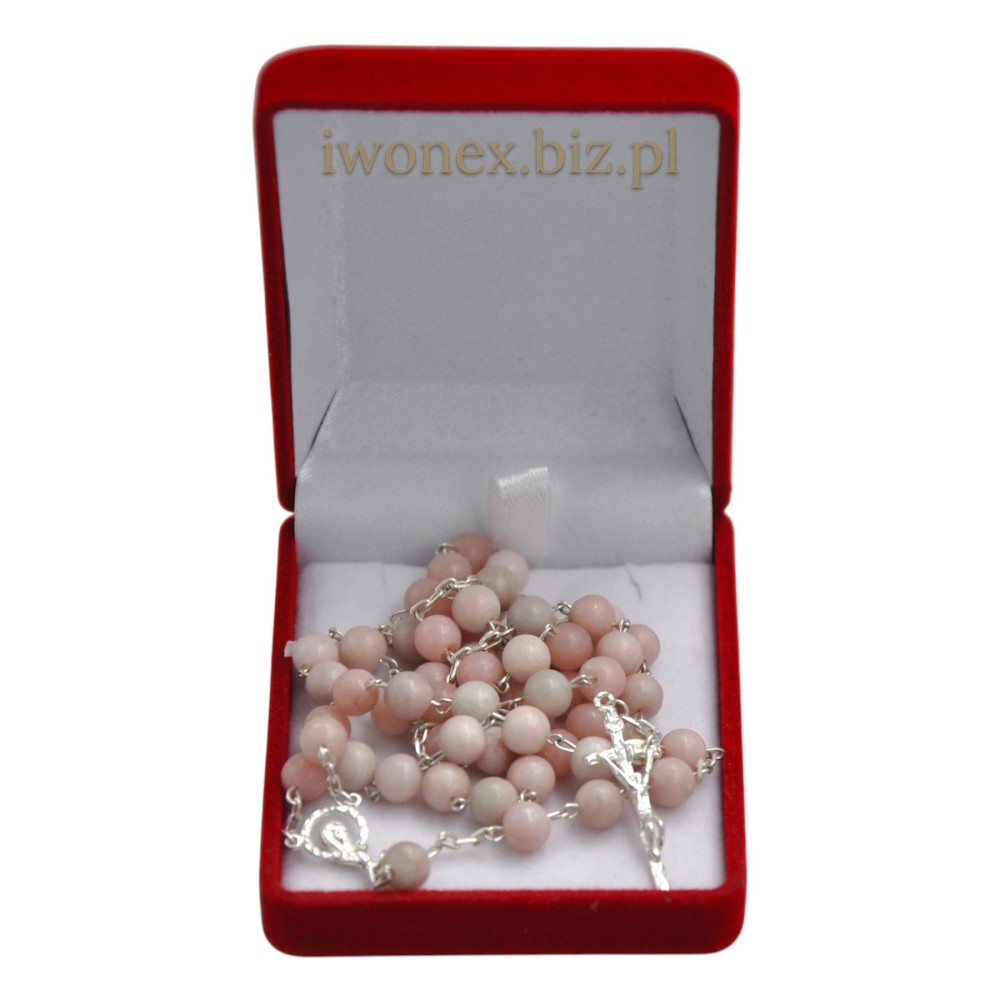 Różaniec opal biały na srebrze – duchowość w szlachetnej formie