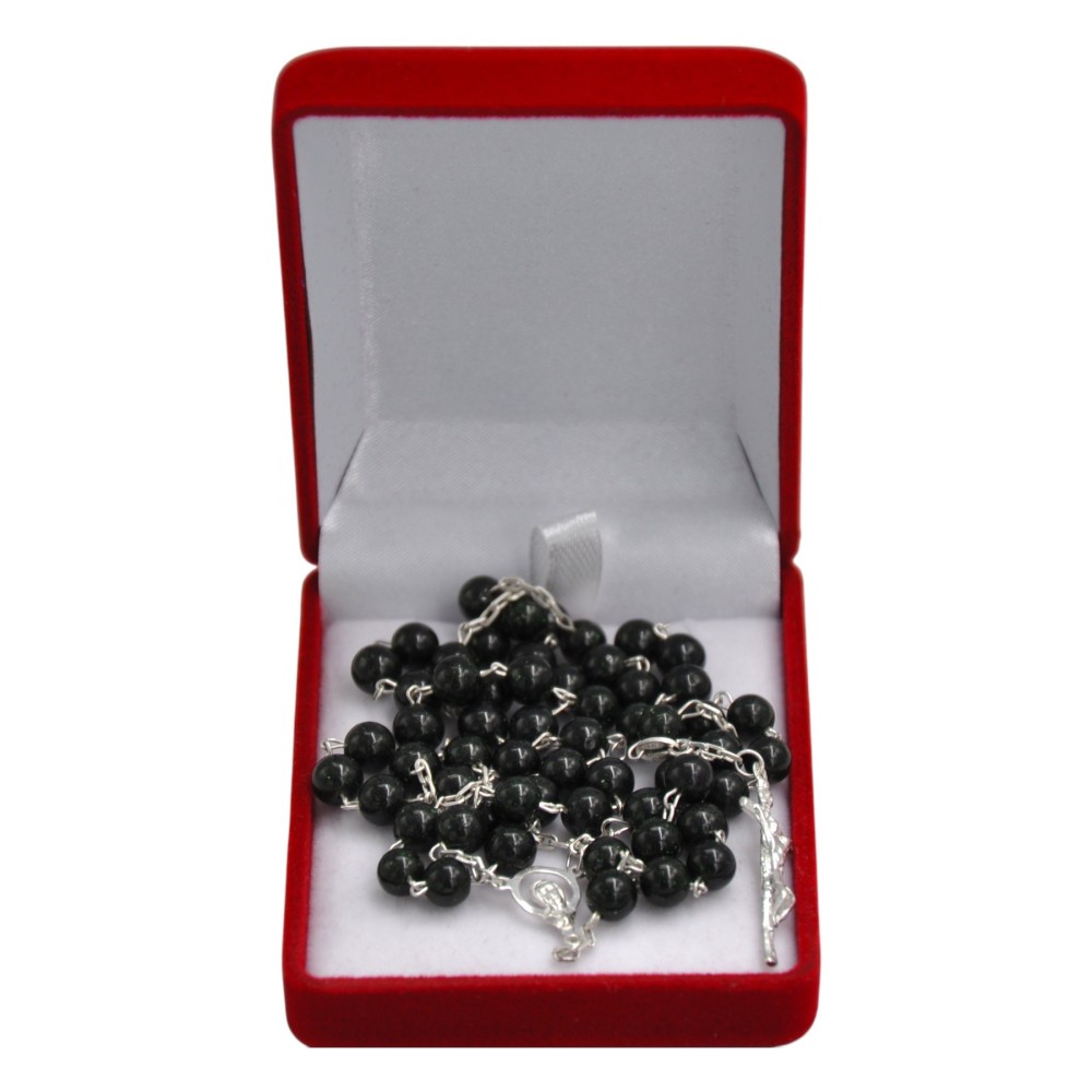 Różaniec opal biały na srebrze – duchowość w szlachetnej formie