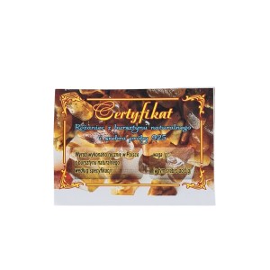 Różaniec z bursztynu bałtyckiego  na sznurku łączony ze srebrem  kolor cytrynka