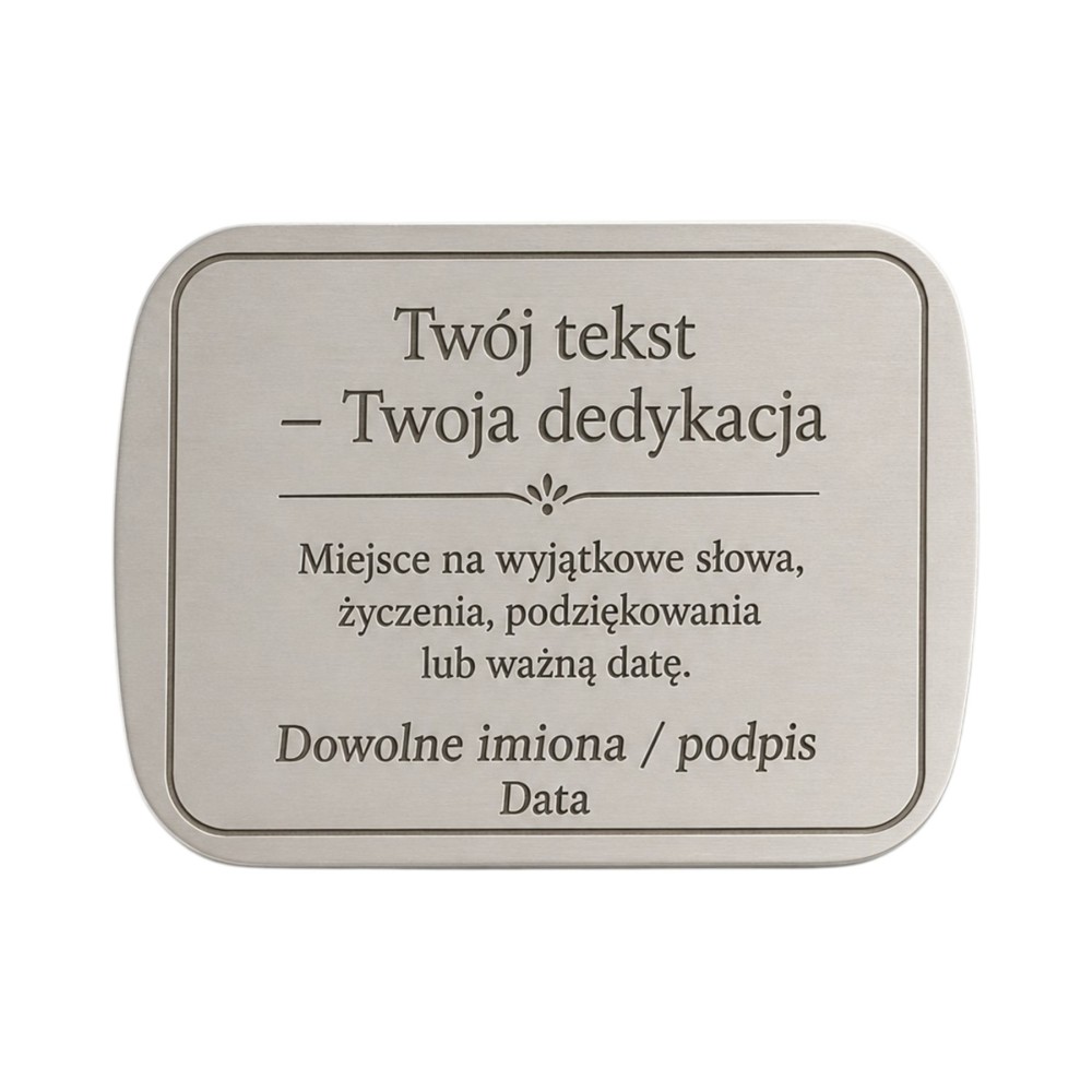 Tabliczka z Dedykacją – Grawer Personalizowany