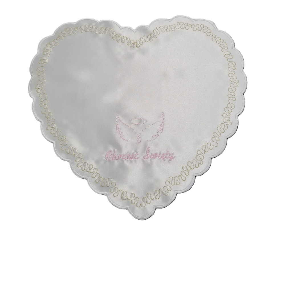Szatka do chrztu z haftem w kształcie serca – elegancka          Zapytaj ChatGPT Szatka do chrztu z haftem w kształcie serca – elegancka          Zapytaj ChatGPT
