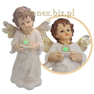 Aniołek figurka z latarenką LED - WSPANIAŁY PREZENT