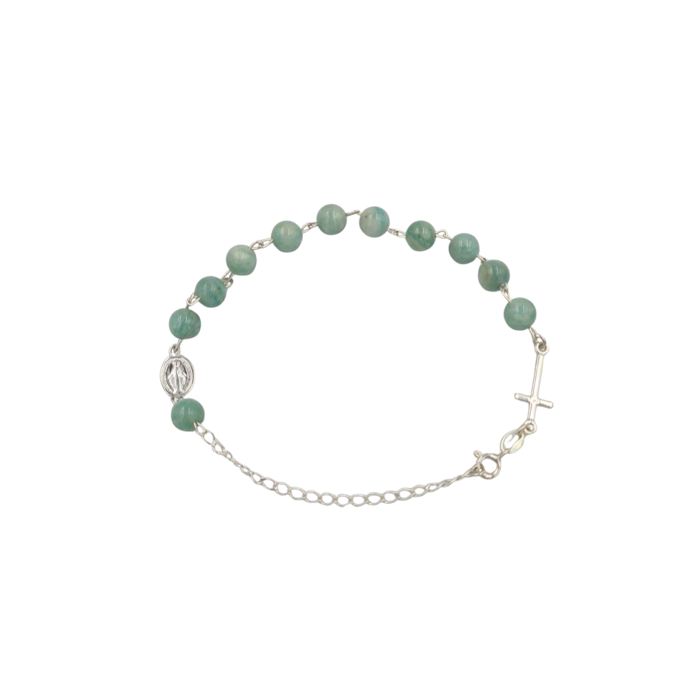 Bransoletka srebrna z amazonitu– elegancja i styl Bransoletka srebrna z amazonitu– elegancja i styl