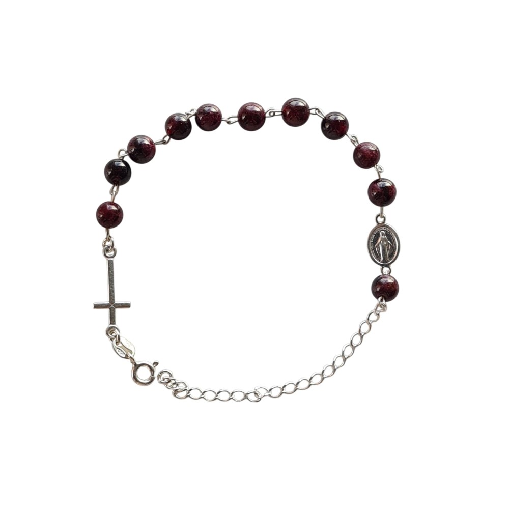 Bransoletka z granatem i srebrem – elegancja i styl Bransoletka z granatem i srebrem – elegancja i styl