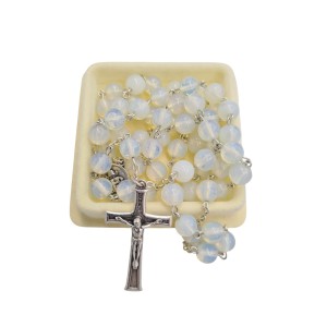 Różaniec z Kamienia Jubilerskiego Opal - Naturalny Kamień iwonex.biz.p