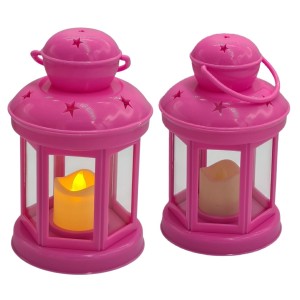 LAMPION ADWENTOWY RÓŻOWY - RORATNI