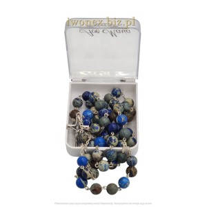 Sklep katolicki: różaniec kamień cesarski niebieski