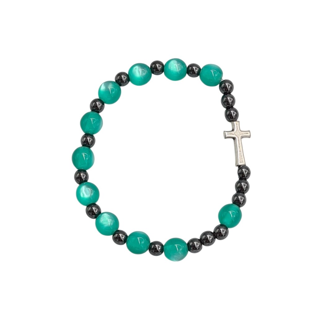 Bransoletka Różaniec na Gumce – Elegancka i Praktyczna Bransoletka Różaniec na Gumce – Elegancka i Praktyczna