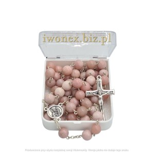 Różaniec z opalu różowego – modlitwa i łaska Maryi