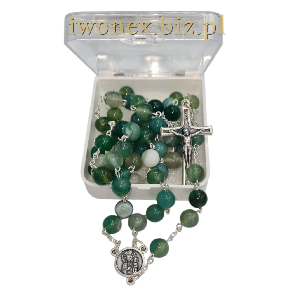 „Różaniec z zielonego agatu wstęgowego – modlitwa i piękno w wierze katolickiej” „Różaniec z zielonego agatu wstęgowego – modlitwa i piękno w wierze katolickiej”