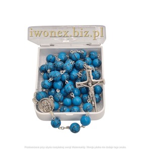 Różaniec z kamienia turkusowego – modlitwa i znak wiary katolickiej