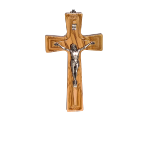 Krzyż z drewna oliwnego 20,5×11,5 cm – elegancki, ręcznie robiony | Iwonex