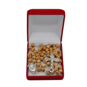 Różaniec Z Drewna Oliwnego Z Ziemią Świętą Terra Jerusalem