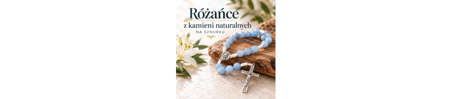 Różańce z kamieni naturalnych na sznurku wyjątkowe i piękne